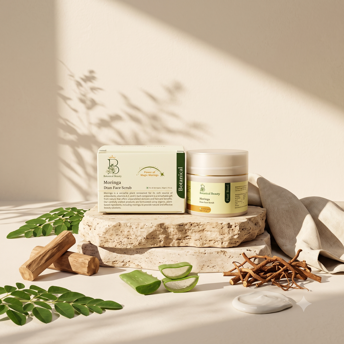 MORINGA DTAN FACE SCRUB