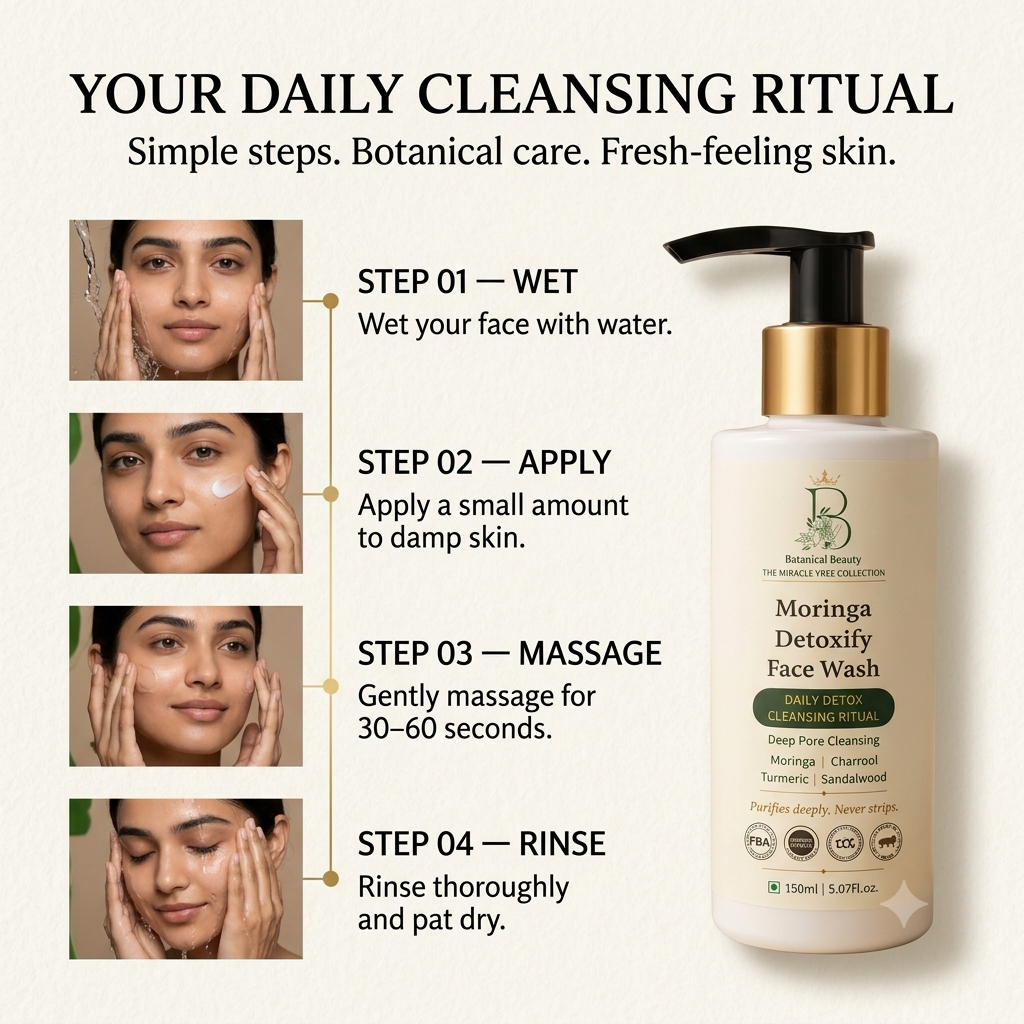 MORINGA DETOXIFY FACE WASH 150ML
